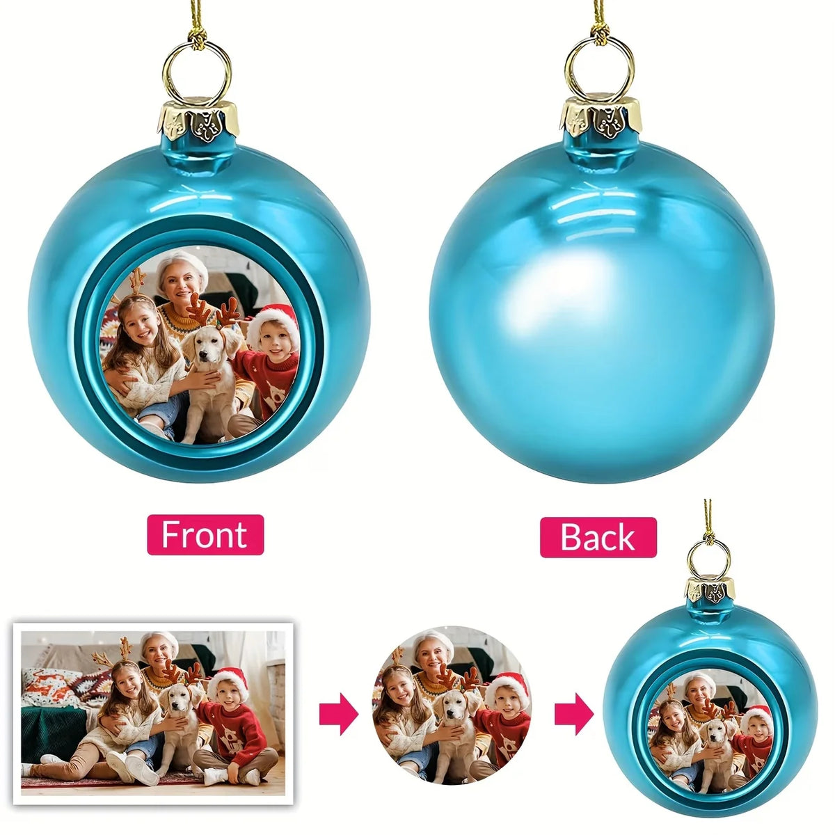 Personalized Photo Christmas Ornaments
