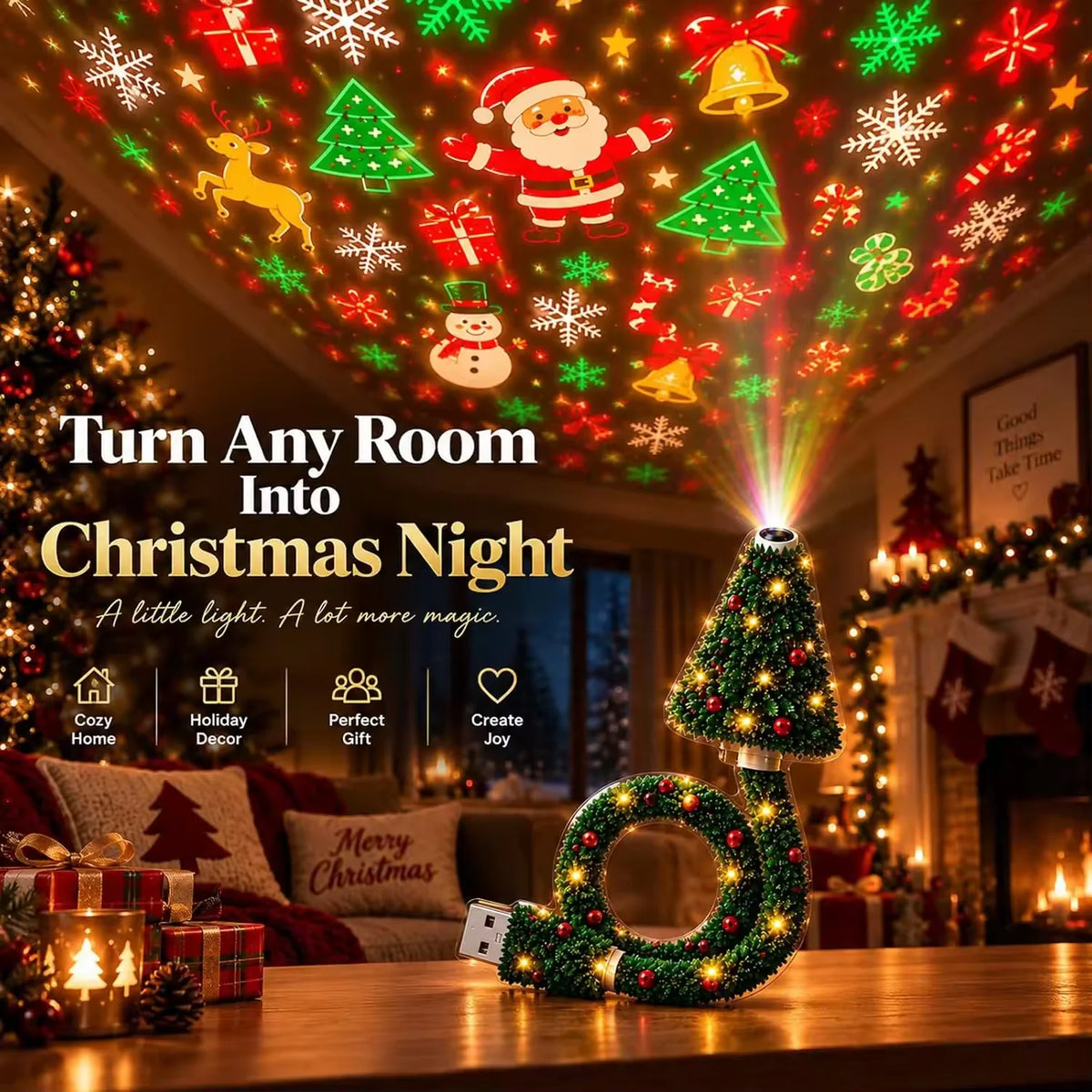 Festive Wall Projection System