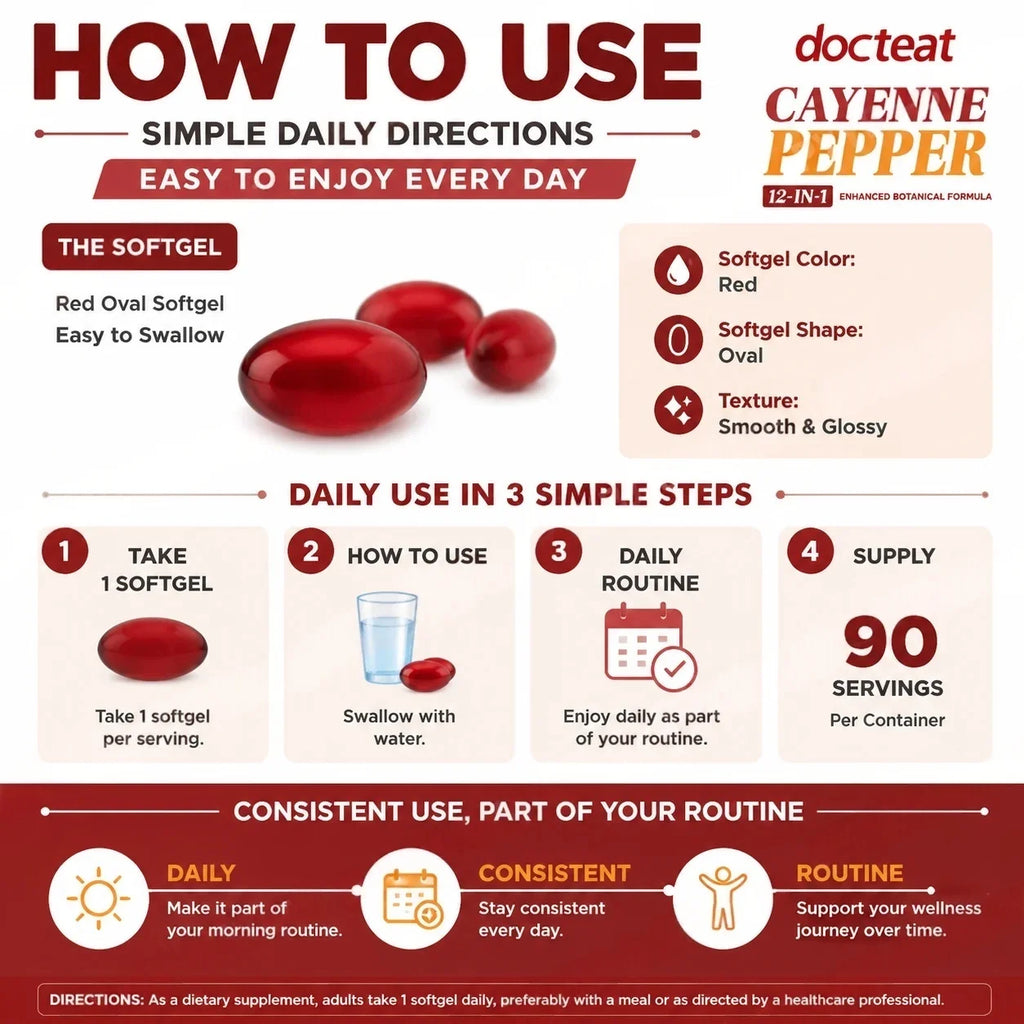 Cayenne Pepper, Berberine & Vitamin E Softgels