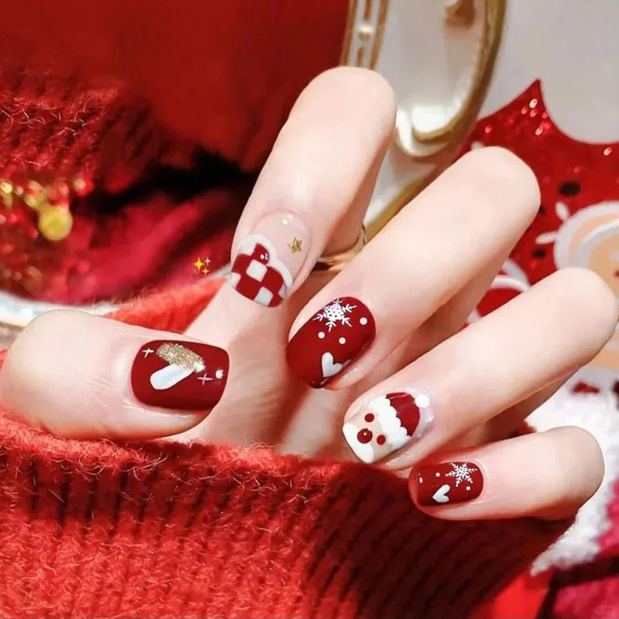Festive Holiday Nail Art Set