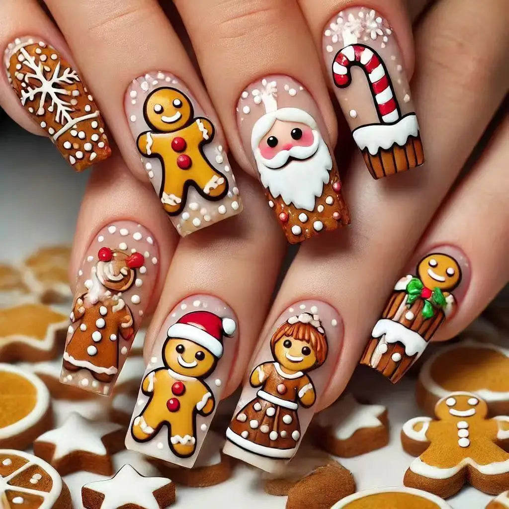 Festive Holiday Nail Art Set