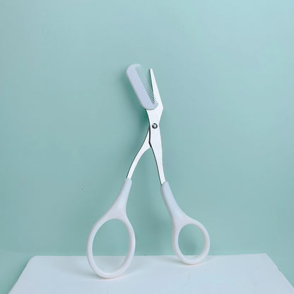 Elegant Pink Eyebrow Trimming Scissors
