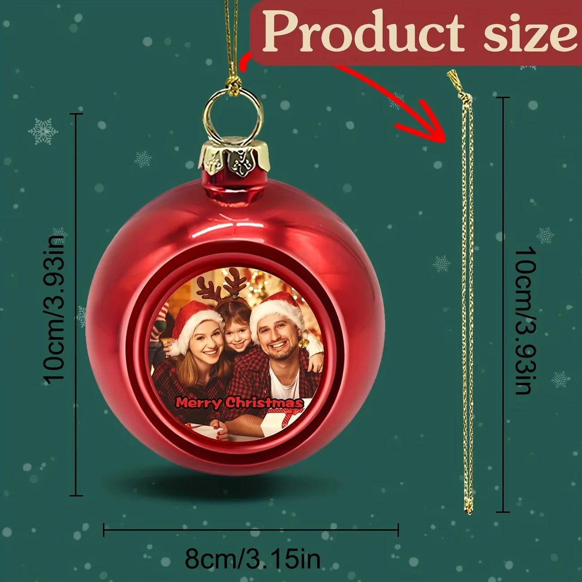 Personalized Photo Christmas Ornaments