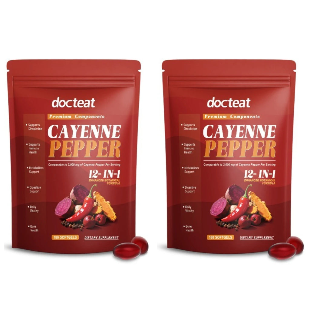 Cayenne Pepper, Berberine & Vitamin E Softgels