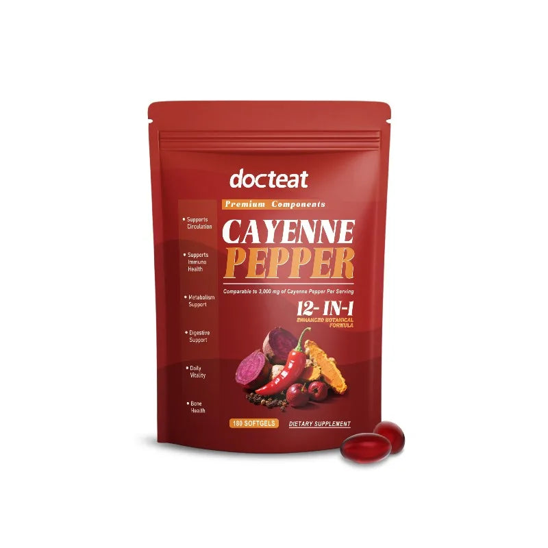 Cayenne Pepper, Berberine & Vitamin E Softgels