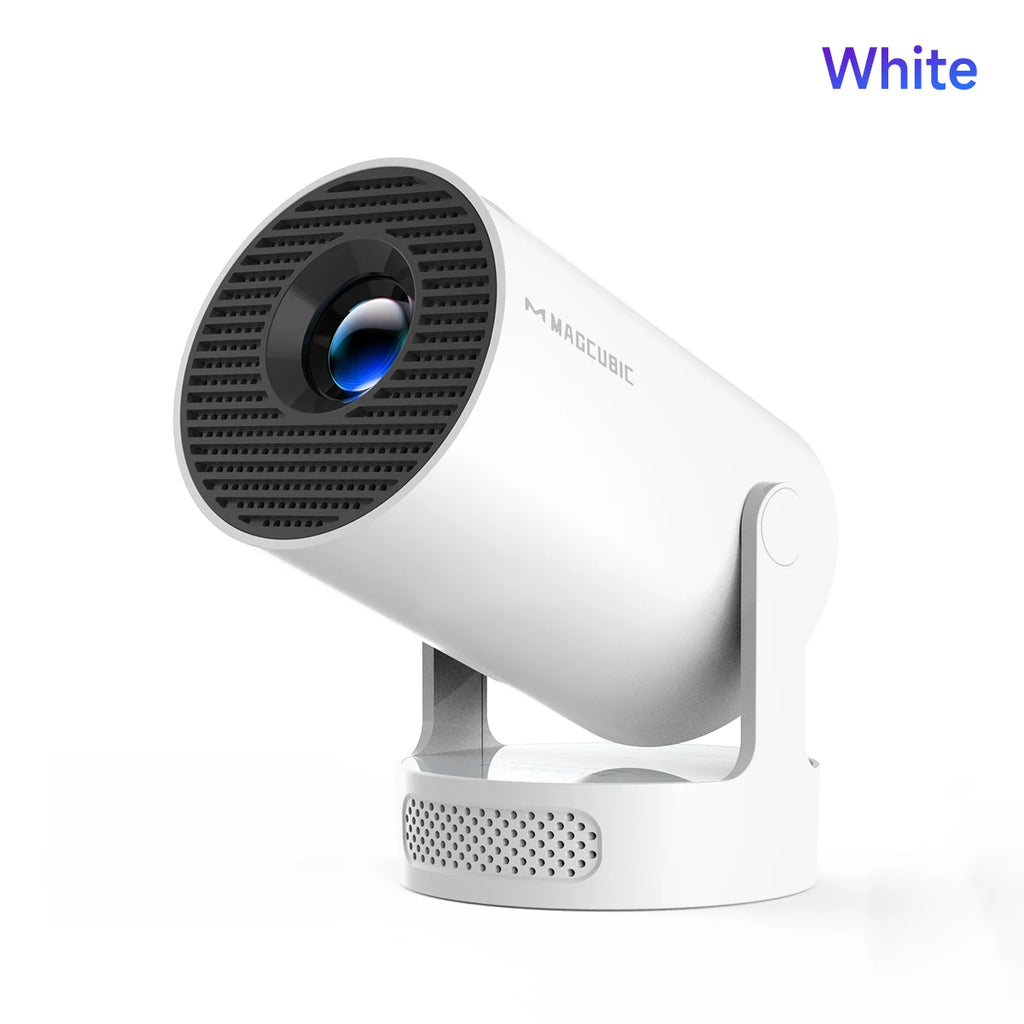 HY300 Pro Portable Projector – White, EU Plug