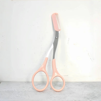 Elegant Pink Eyebrow Trimming Scissors