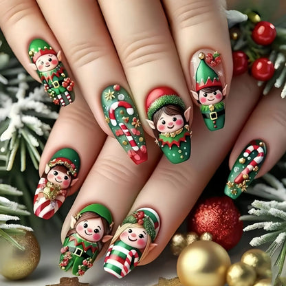 Festive Holiday Nail Art Set