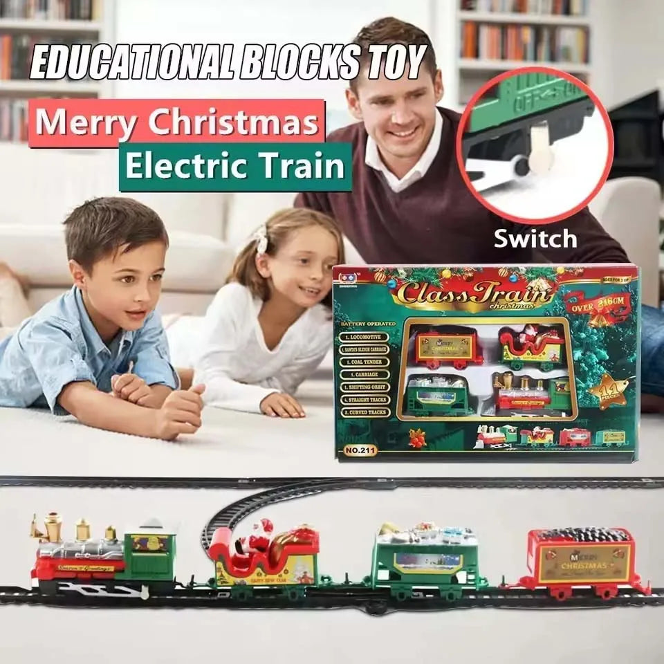 Festive Christmas Electric Train Set