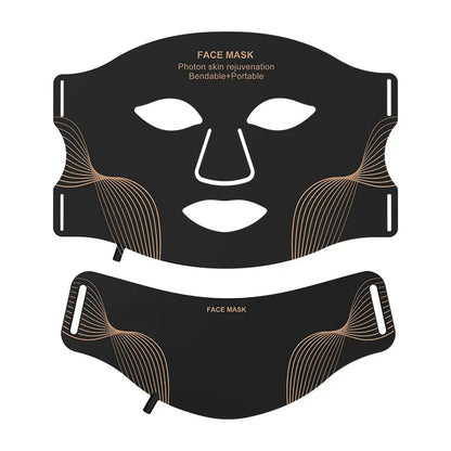 LED Face & Neck Mask – Black