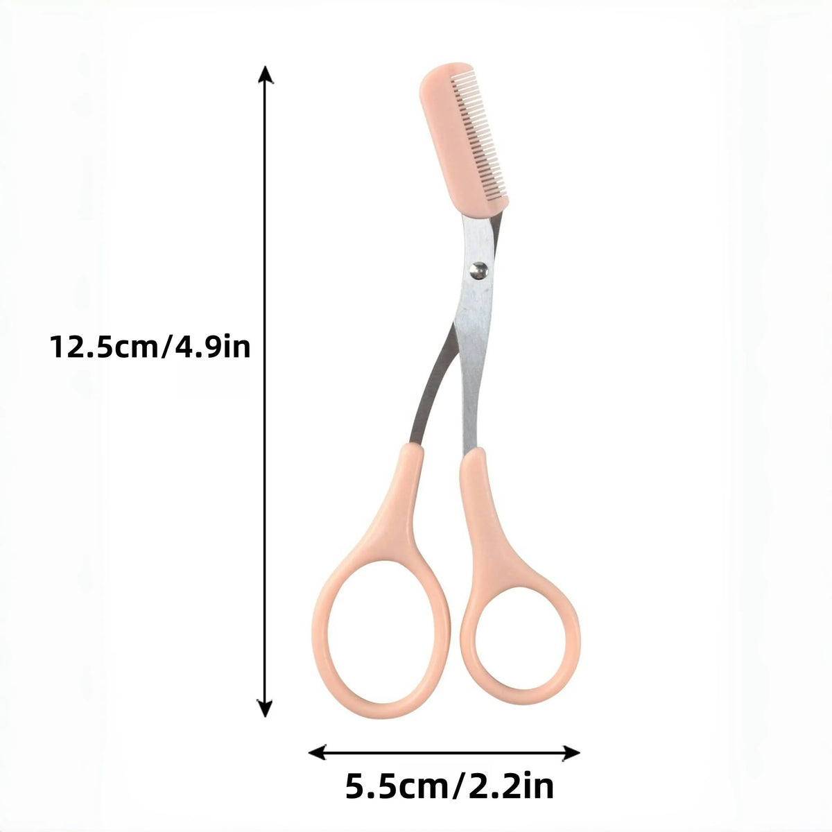 Elegant Pink Eyebrow Trimming Scissors