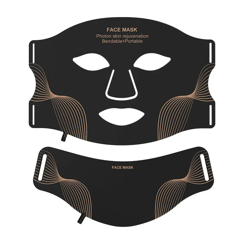 LED Face & Neck Mask – Black