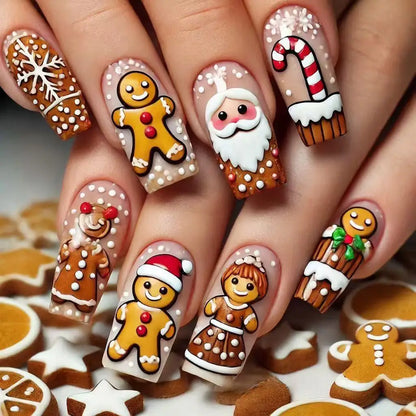 Festive Holiday Nail Art Set