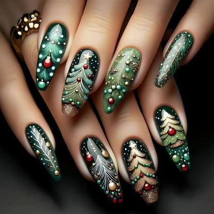 Festive Holiday Nail Art Set